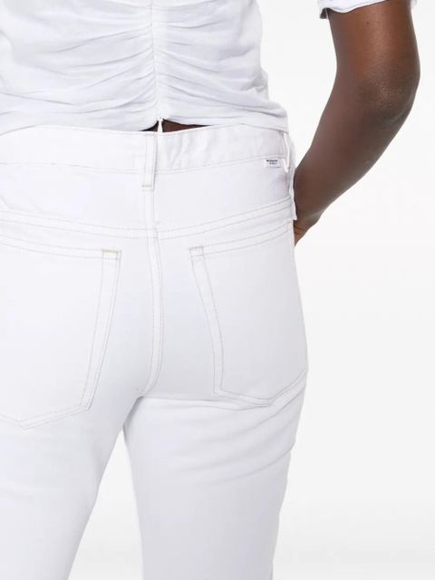 MARANT ÉTOILE Nea cotton slim-fit trousers - White