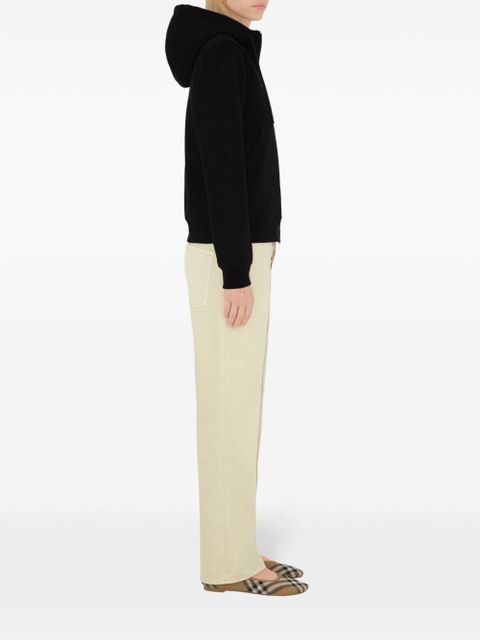 Burberry Check Label hoodie - Black