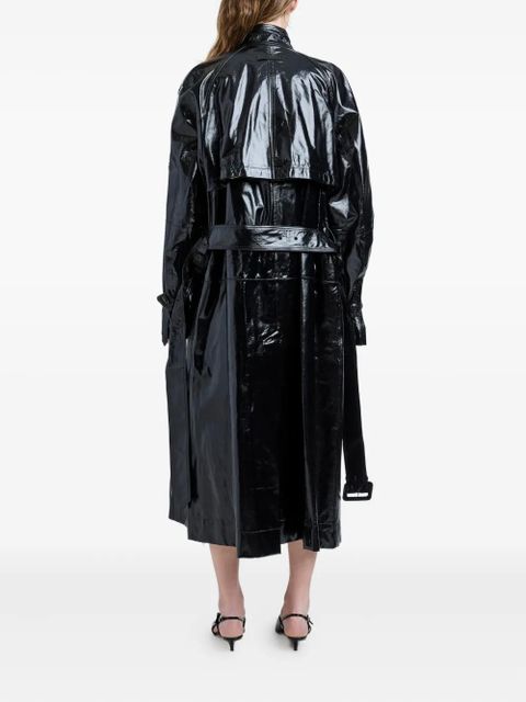 Proenza Schouler Sabina lacquered coat - Black