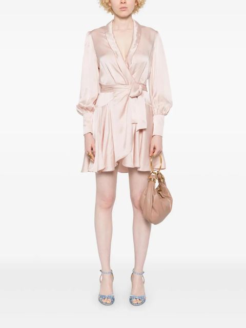 ZIMMERMANN silk wrap mini dress - Pink - zdjęcie produktu nr 2