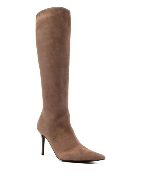 Giuseppe Zanotti 85mm suede boots - Brown - zdjęcie produktu nr 2
