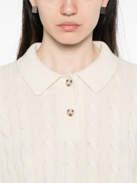 DÔEN Cambridge cable-knit sweater - Neutrals