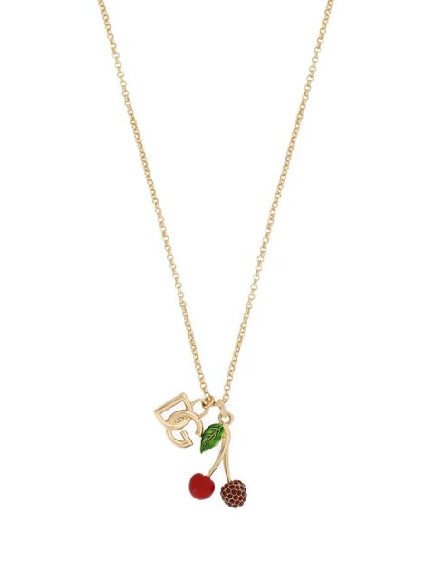 Dolce & Gabbana logo-charm polished necklace - Gold - zdjęcie produktu nr 2