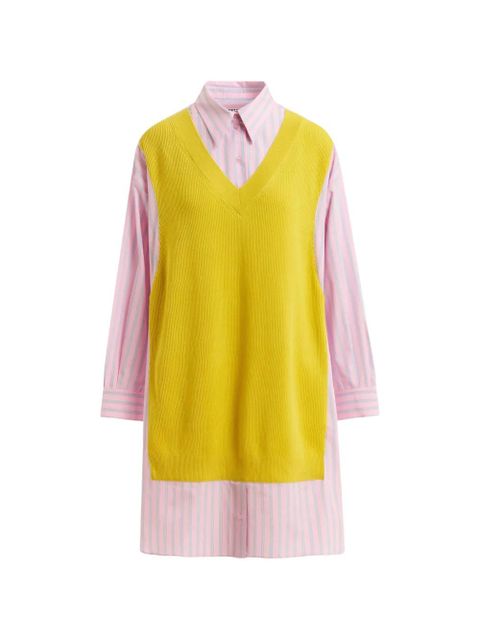 Essentiel Antwerp striped-pattern midi dress - Pink - zdjęcie produktu nr 1