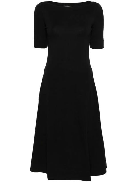 Lauren Ralph Lauren Munzie flared midi dress - Black - zdjęcie produktu nr 1
