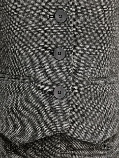 Pedro del Hierro kamizelka kolor szary jednorzędowa 7312264