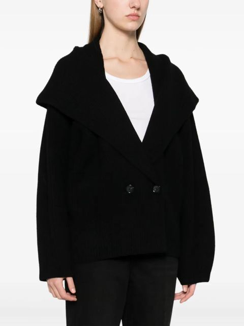 TOTEME shawl-lapels cardigan - Black