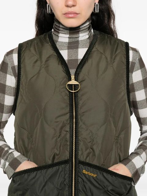 Barbour quilted borg-lined vest - Green