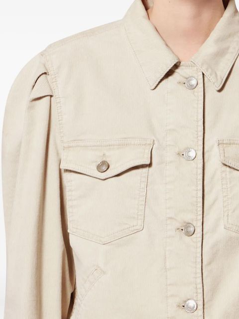 MARANT ÉTOILE Bolineav puffed-sleeve pocket jacket - Neutrals