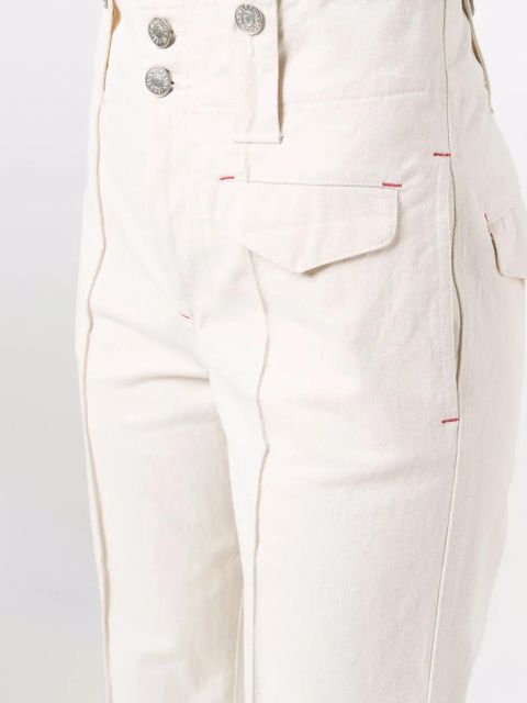 ISABEL MARANT high-rise straight-leg trousers - Neutrals