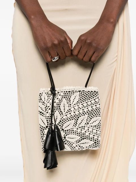 Magda Butrym Julia crochet top-handle bag - Black - zdjęcie produktu nr 2