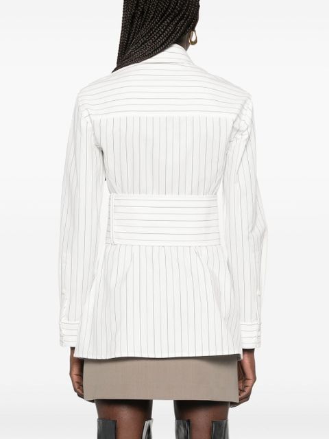 Burberry striped cotton shirt - White