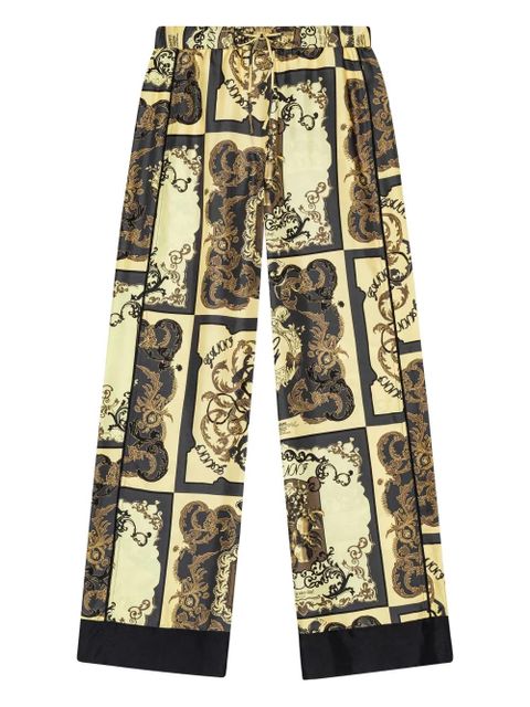 GANNI printed trousers - Gold - zdjęcie produktu nr 1