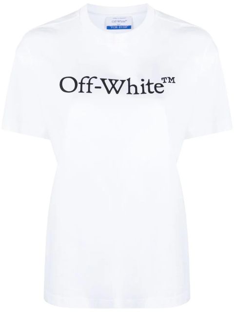 Off-White Bookish logo-print cotton T-shirt - zdjęcie produktu nr 1