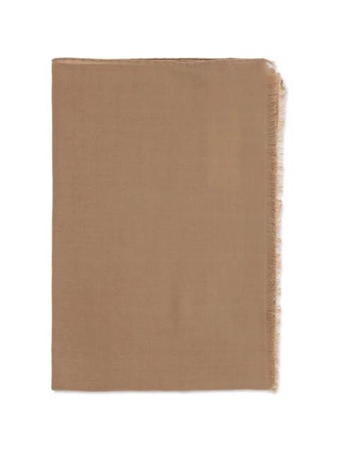 Max Mara fringed mazzinnia scarf - Brown - zdjęcie produktu nr 2