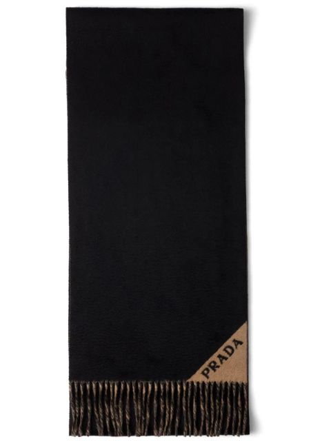 Prada cashmere scarf - Black - zdjęcie produktu nr 1