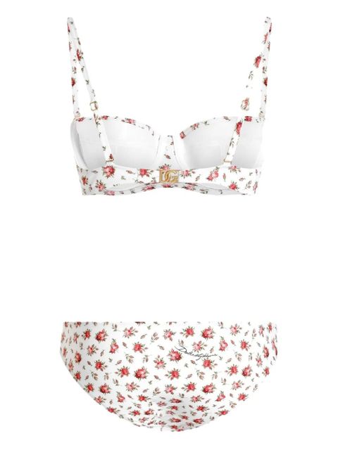 Dolce & Gabbana floral-print bikini - White - zdjęcie produktu nr 2