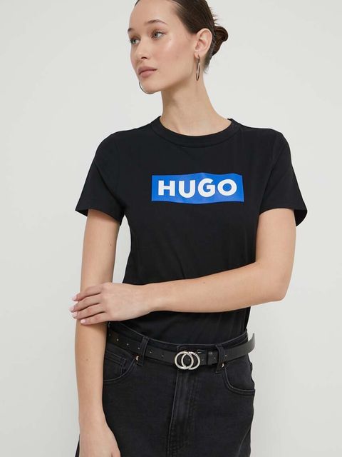 Hugo Blue t-shirt bawełniany Classic Tee_B