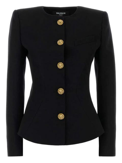 Balmain button wool blazer - Black - zdjęcie produktu nr 1