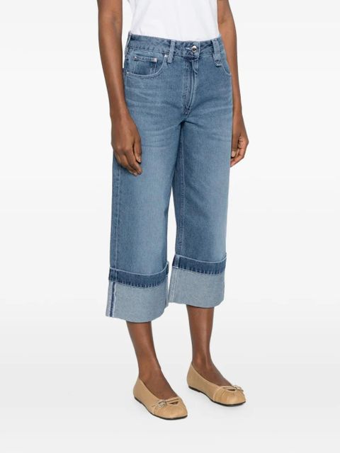 Simone Rocha cuffed jeans - Blue