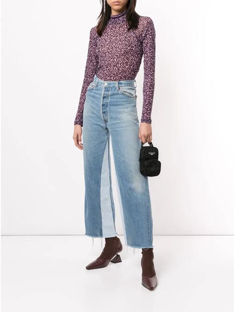 Marine Serre logo plaque crossbody bag - Black - zdjęcie produktu nr 2