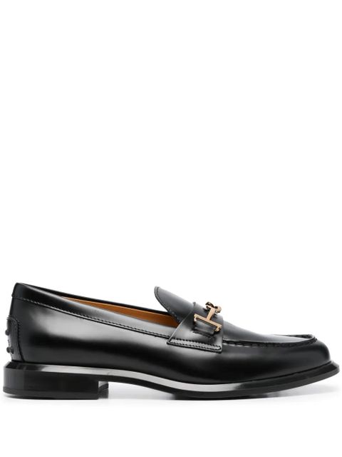 Tod's hardware-detail polished loafers - Black - zdjęcie produktu nr 1