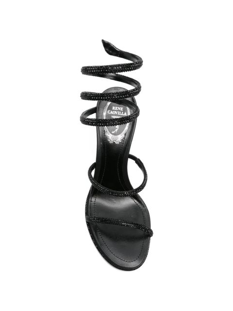 René Caovilla Cleo embellished sandals - Black