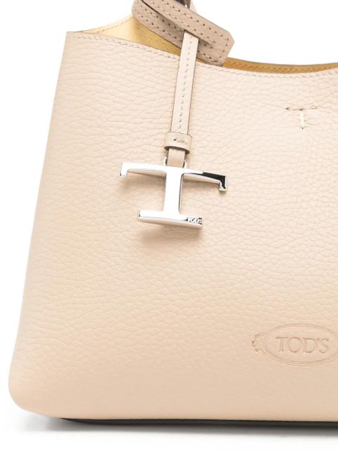 Tod's micro T-charm tote bag - Neutrals