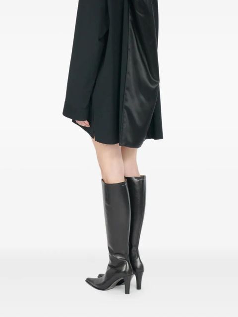 MM6 Maison Margiela long-sleeve shirt dress - Black