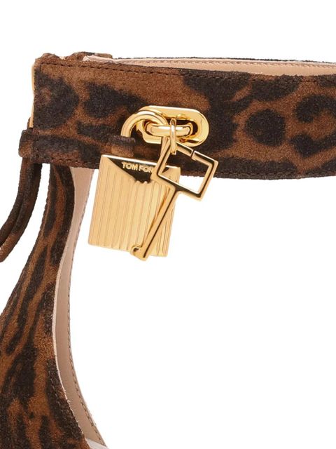 TOM FORD leopard-print sandals - Brown