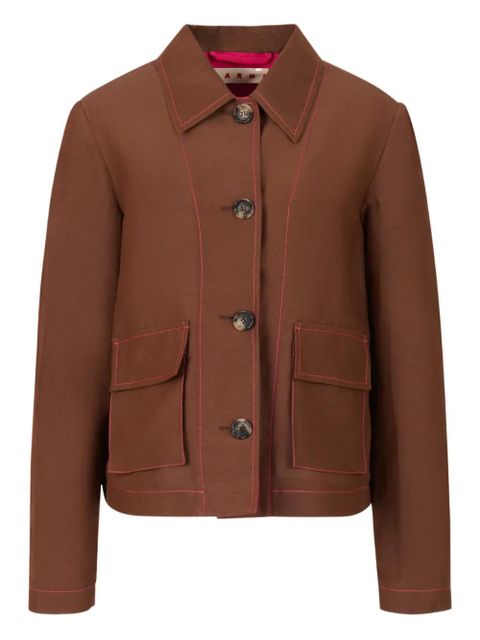 Marni long-sleeve jacket - Brown - zdjęcie produktu nr 1