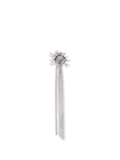Alexander McQueen flower-motif earrings - Silver