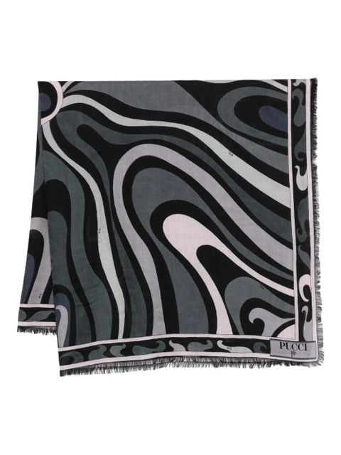 PUCCI fringed scarf - Black - zdjęcie produktu nr 1