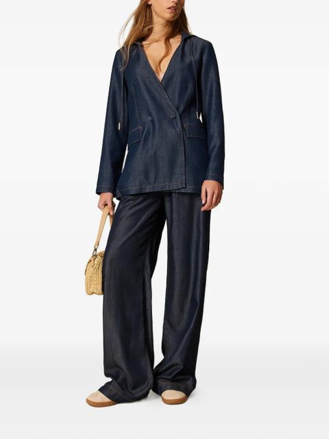 TWINSET elasticated-waistband trousers - Blue - zdjęcie produktu nr 2