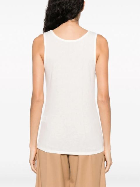 LouLou de Saison scoop-neck ribbed tank top - White