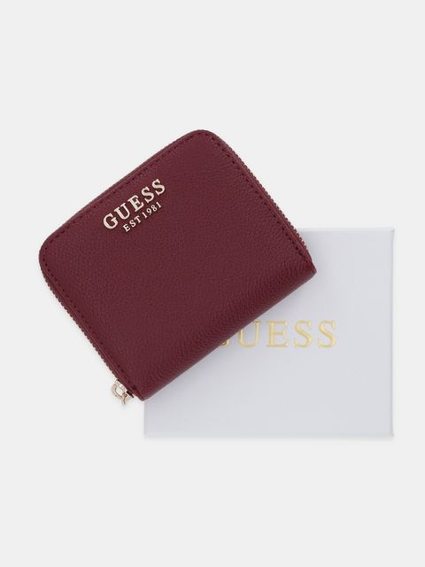 Guess portfel LAUREL damski kolor bordowy SWBG74 59137