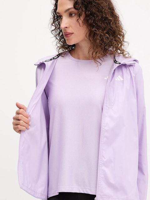 adidas Performance kurtka do biegania Own The Run kolor fioletowy JX2264