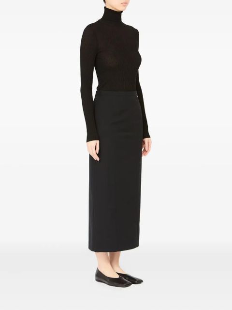 MM6 Maison Margiela panelled midi skirt - Black - zdjęcie produktu nr 2