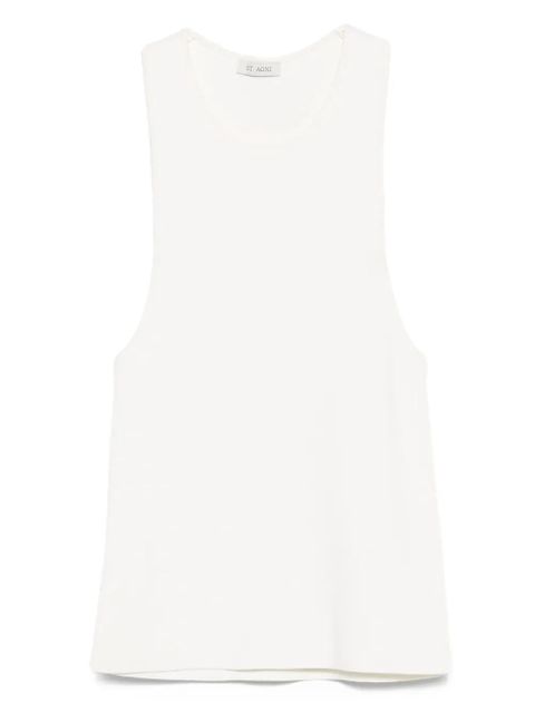 St. Agni ribbed-knit cami top - White - zdjęcie produktu nr 1