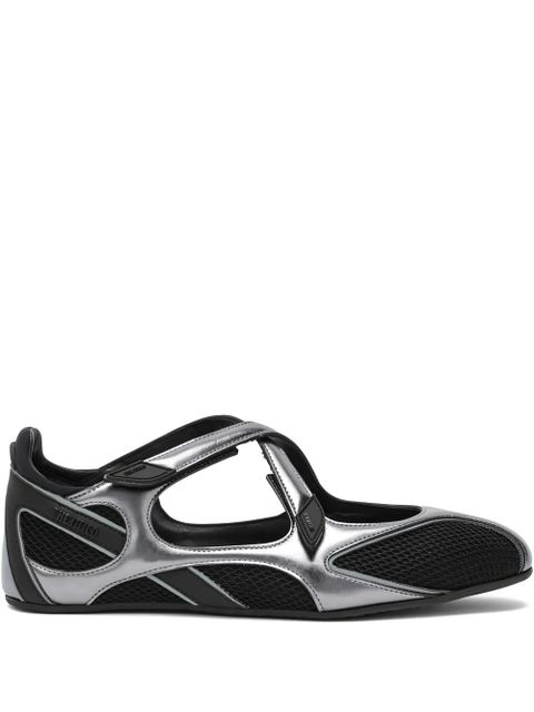 The Attico Floor 01 round-toe ballerina flat - Silver - zdjęcie produktu nr 1