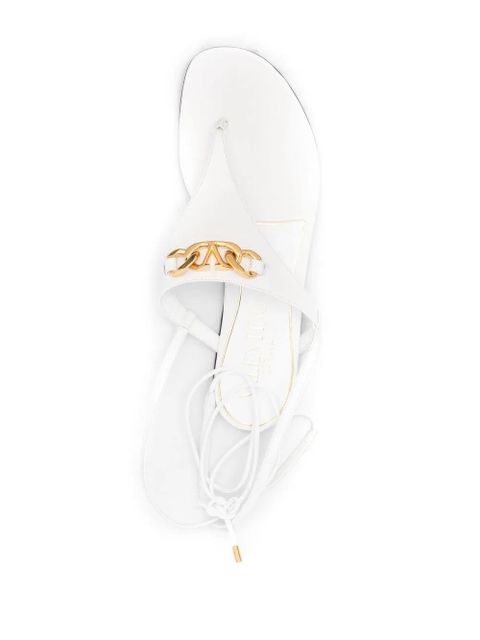 Valentino Garavani VLogo leather sandals - White