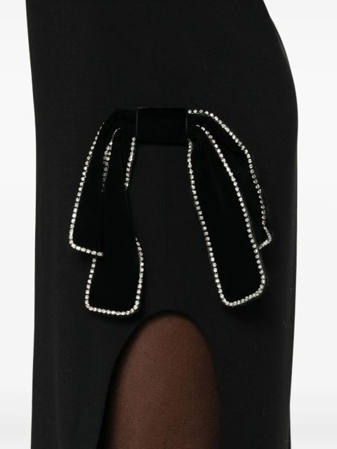 Maje embellished cut-out dress - Black
