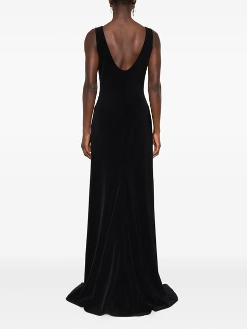 Balenciaga sleeveless pleat-detail dress - Black