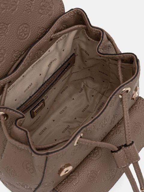 Guess plecak CRESIDIA damski kolor beżowy mały z aplikacją HWPD98 88310 - zdjęcie produktu nr 2