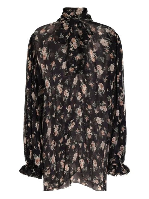 Dolce & Gabbana floral blouse - Black