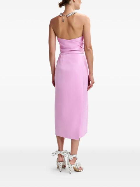 Essentiel Antwerp Juror sleeveless belted midi dress - Pink