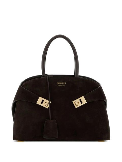 Ferragamo small Hug tote bag - Brown - zdjęcie produktu nr 1