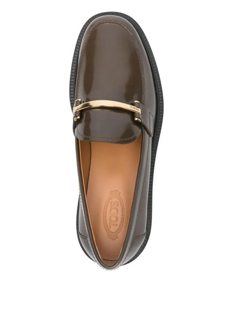 Tod's 35mm bar-detail loafers - Brown