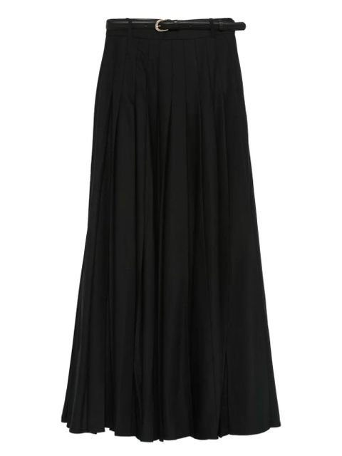 Self-Portrait pleated belted skirt - Black - zdjęcie produktu nr 1