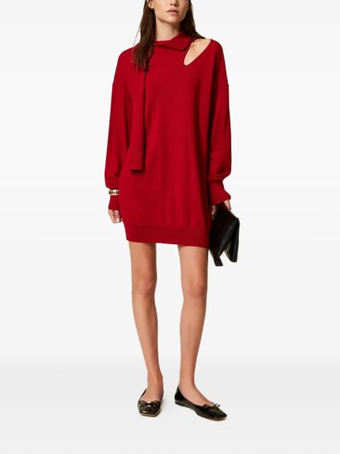 TWINSET cut-out mini dress - Red - zdjęcie produktu nr 2